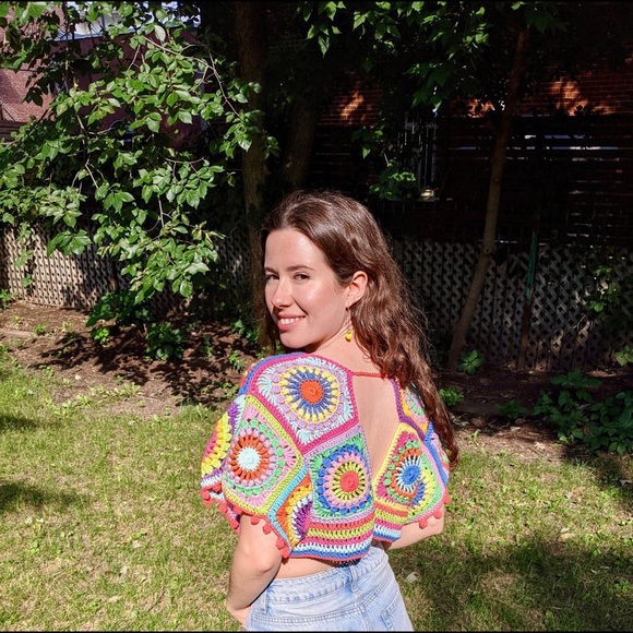 Brand New Crochet Crop Top - Picture 1 of 7